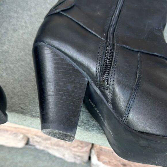 Harley-Davidson Black Leather Boots - Picture 6 of 13